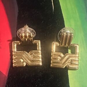 VTG Monet Geometric Earrings